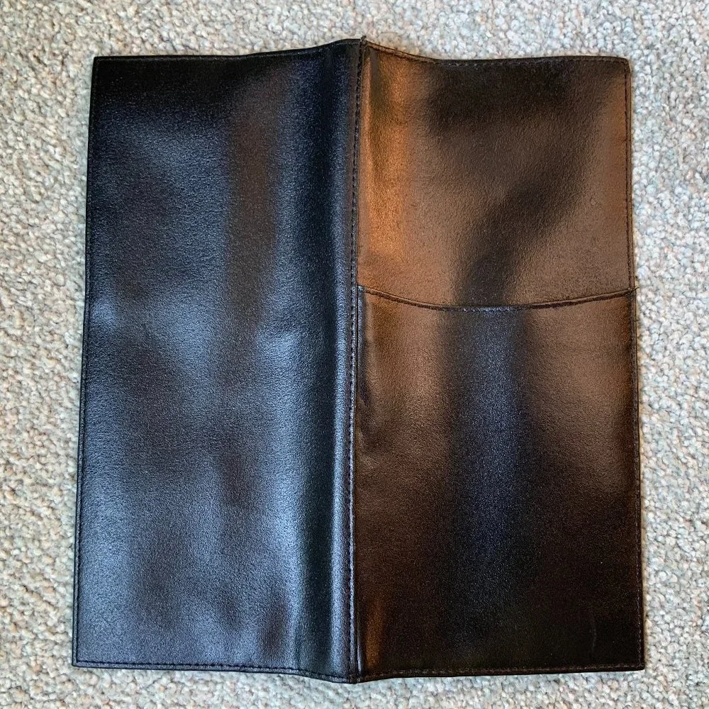 Black Long Bifold Wallet